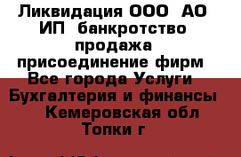 Ликвидация ООО, АО, ИП, банкротство, продажа, присоединение фирм - Все города Услуги » Бухгалтерия и финансы   . Кемеровская обл.,Топки г.